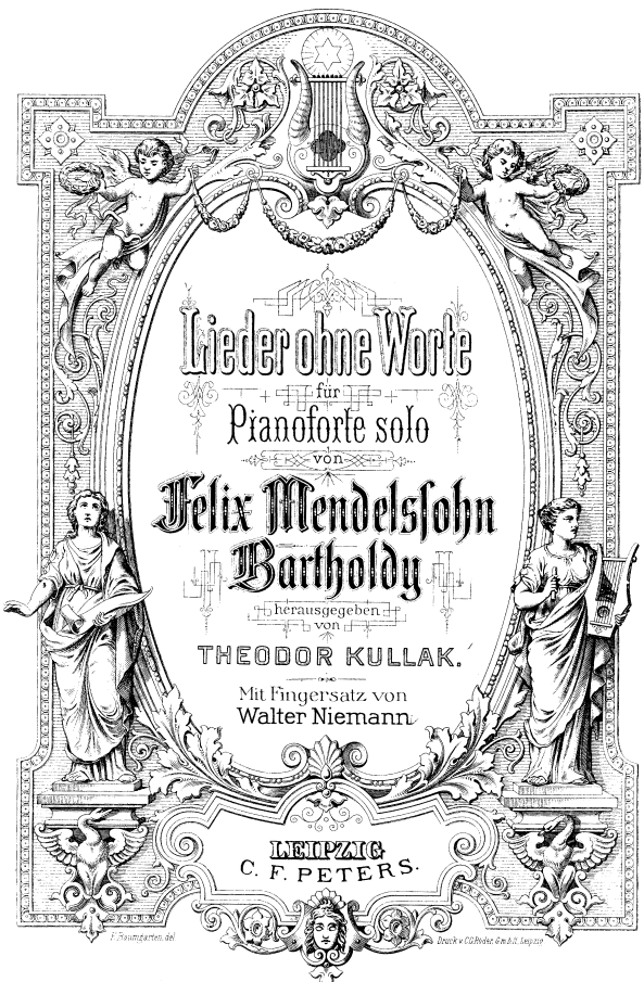 Songs Without Words - Book VI, Op. 67 cover